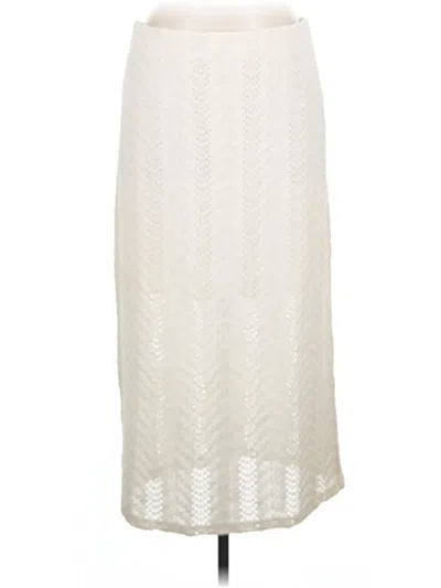 Ann Taylor Loft Casual Skirt In White