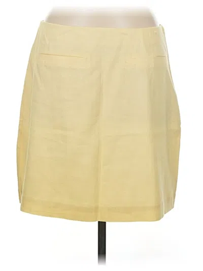 Pre-owned Ann Taylor Loft Casual Skirt In Yellow