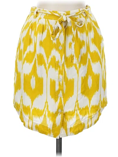 Pre-owned Ann Taylor Loft Casual Skirt In Yellow