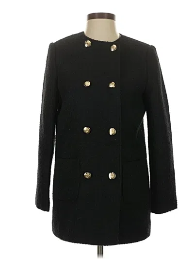 Pre-owned Ann Taylor Loft Coat In Black