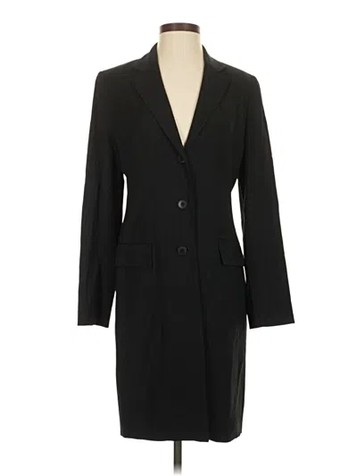 Pre-owned Ann Taylor Loft Coat In Black