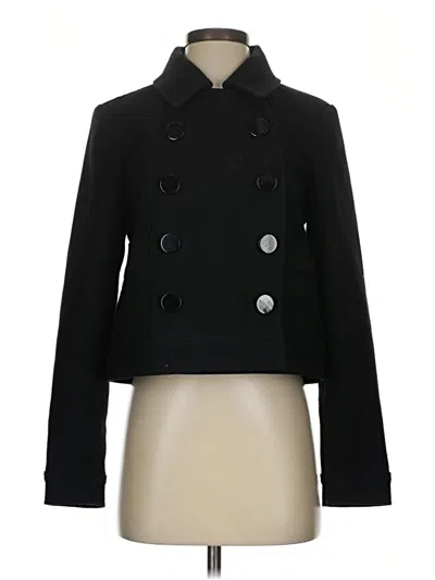Pre-owned Ann Taylor Loft Coat In Black