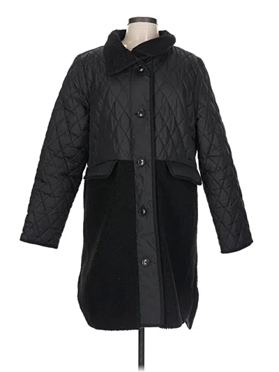 Pre-owned Ann Taylor Loft Coat In Black