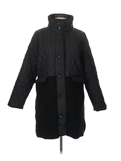Pre-owned Ann Taylor Loft Coat In Black