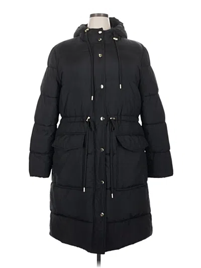 Pre-owned Ann Taylor Loft Coat In Black