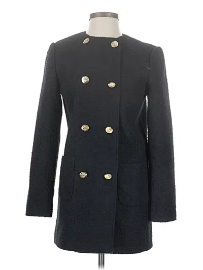 Pre-owned Ann Taylor Loft Coat In Black
