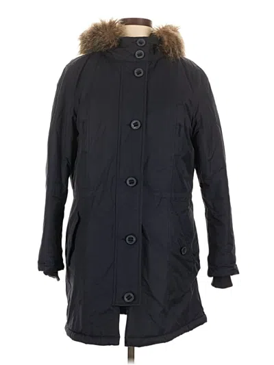 Pre-owned Ann Taylor Loft Coat In Black