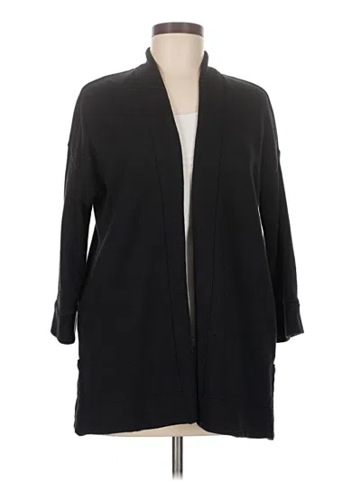 Pre-owned Ann Taylor Loft Coat In Black