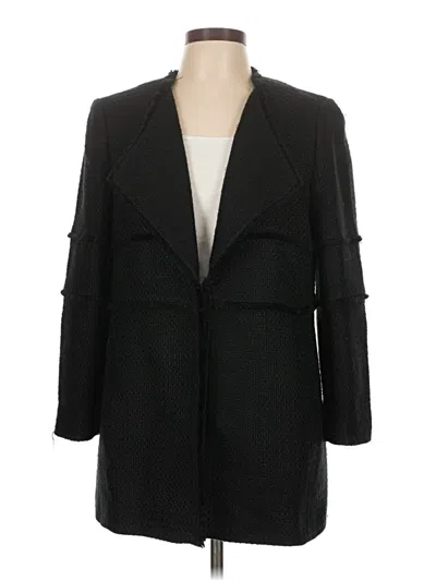 Pre-owned Ann Taylor Loft Coat In Black