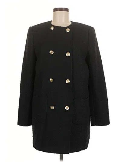 Pre-owned Ann Taylor Loft Coat In Black