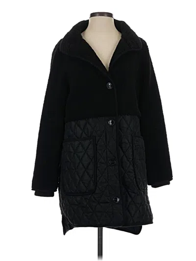 Pre-owned Ann Taylor Loft Coat In Black