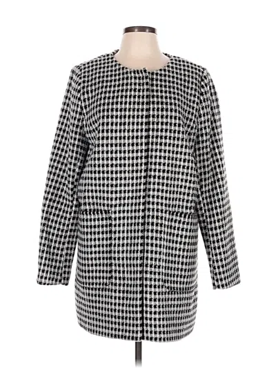Pre-owned Ann Taylor Loft Coat In Black