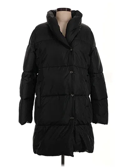 Pre-owned Ann Taylor Loft Coat In Black