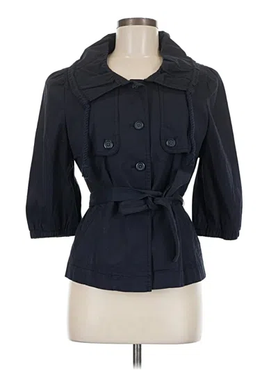 Pre-owned Ann Taylor Loft Coat In Blue