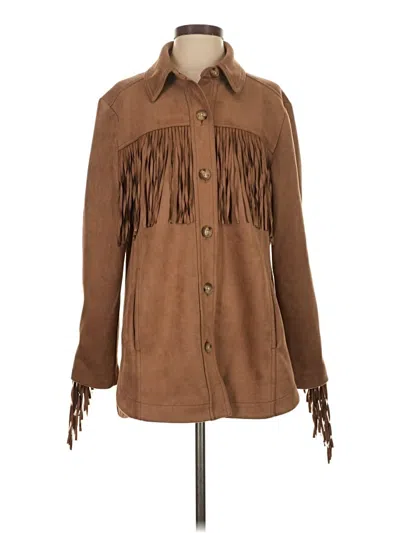 Pre-owned Ann Taylor Loft Coat In Brown