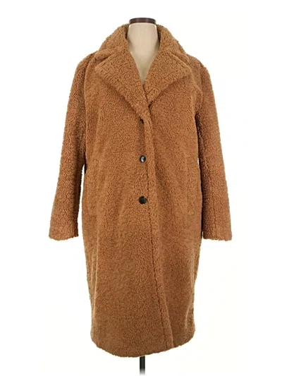 Pre-owned Ann Taylor Loft Coat In Brown