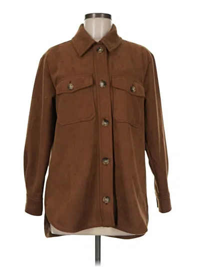Pre-owned Ann Taylor Loft Coat In Brown