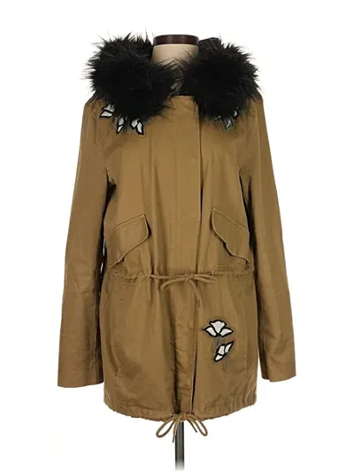 Pre-owned Ann Taylor Loft Coat In Gold