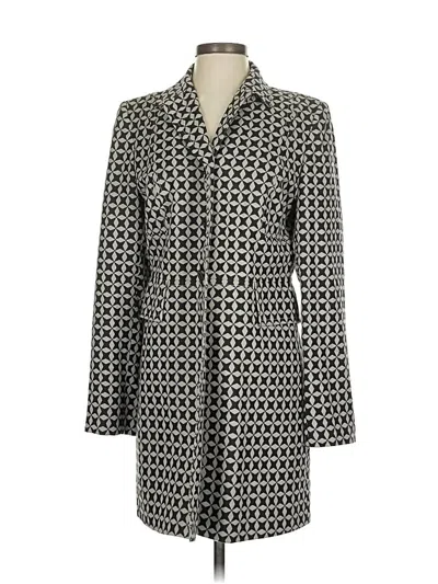 Pre-owned Ann Taylor Loft Coat In Gray