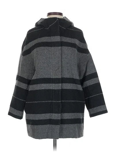 Pre-owned Ann Taylor Loft Coat In Gray