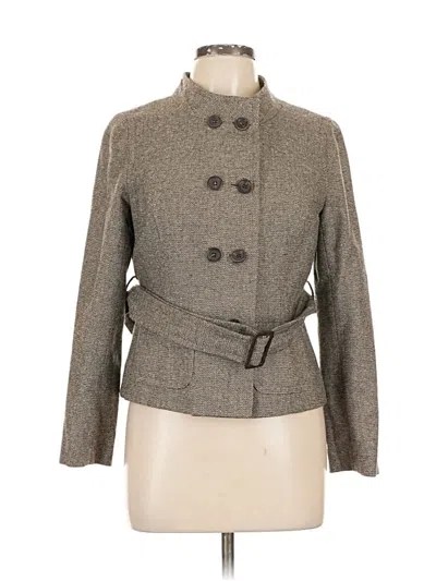 Pre-owned Ann Taylor Loft Coat In Gray