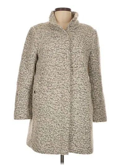 Pre-owned Ann Taylor Loft Coat In Gray