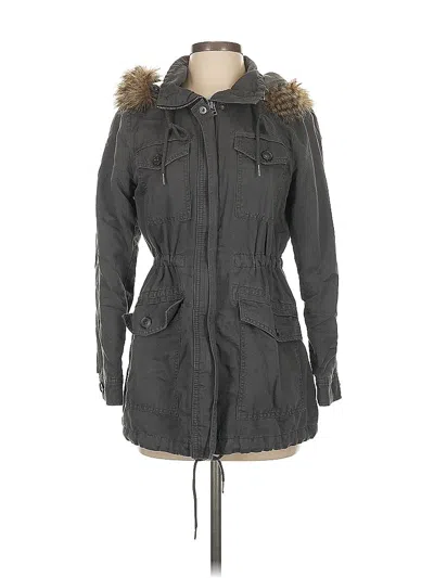 Pre-owned Ann Taylor Loft Coat In Gray