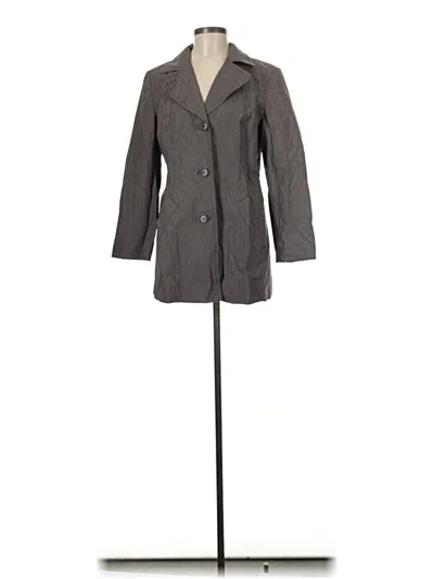 Pre-owned Ann Taylor Loft Coat In Gray