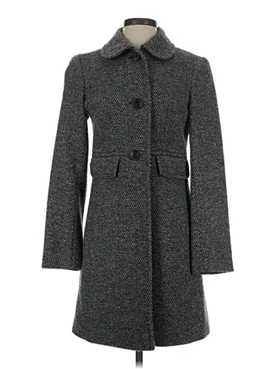 Pre-owned Ann Taylor Loft Coat In Gray