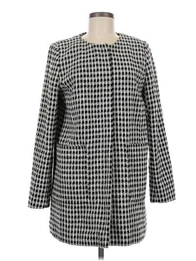 Pre-owned Ann Taylor Loft Coat In Gray