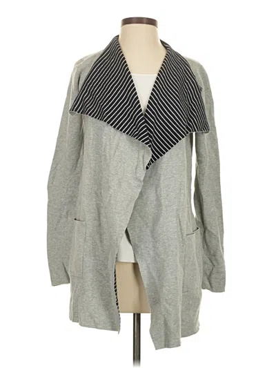 Pre-owned Ann Taylor Loft Coat In Gray