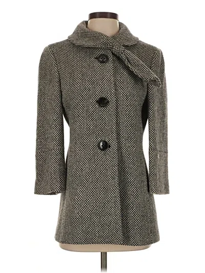 Pre-owned Ann Taylor Loft Coat In Gray