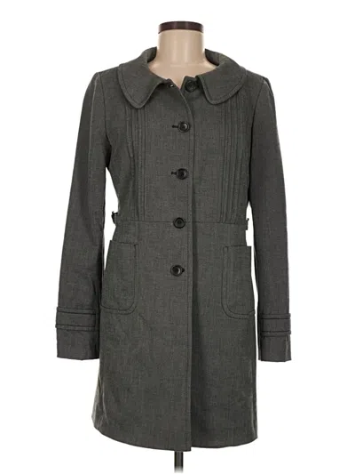 Pre-owned Ann Taylor Loft Coat In Gray