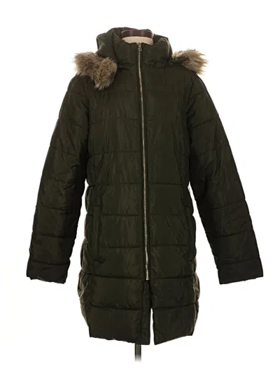 Pre-owned Ann Taylor Loft Coat In Green
