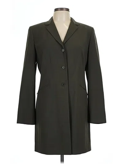 Pre-owned Ann Taylor Loft Coat In Green