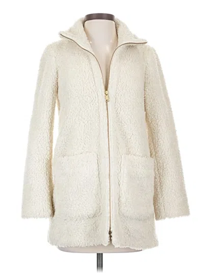 Pre-owned Ann Taylor Loft Coat In Ivory