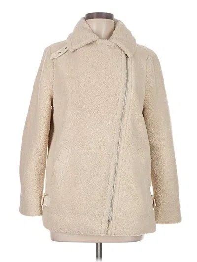 Pre-owned Ann Taylor Loft Coat In Ivory