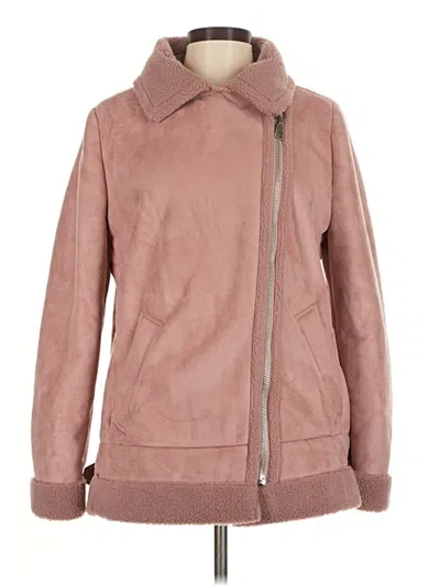 Pre-owned Ann Taylor Loft Coat In Pink