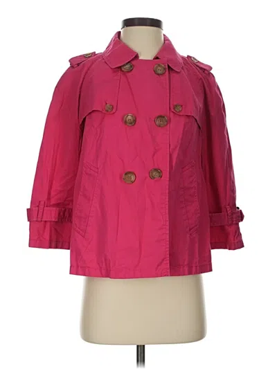 Pre-owned Ann Taylor Loft Coat In Pink