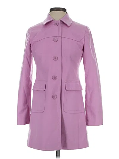 Pre-owned Ann Taylor Loft Coat In Purple