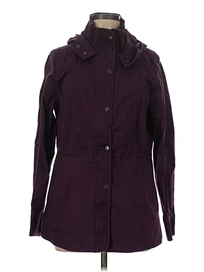 Pre-owned Ann Taylor Loft Coat In Purple