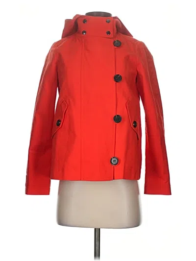 Pre-owned Ann Taylor Loft Coat In Red