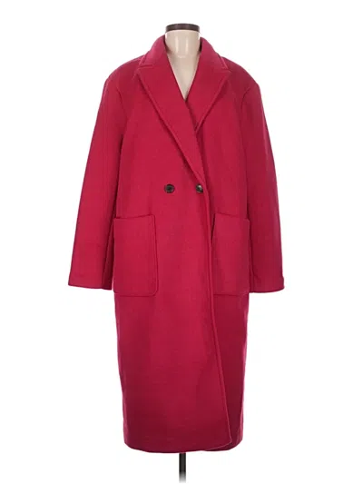 Pre-owned Ann Taylor Loft Coat In Red
