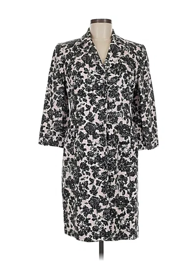 Pre-owned Ann Taylor Loft Coat In Silver