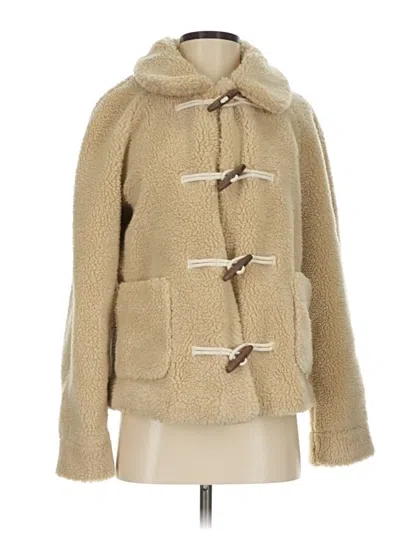 Pre-owned Ann Taylor Loft Coat In Tan