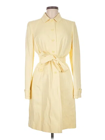 Pre-owned Ann Taylor Loft Coat In Yellow