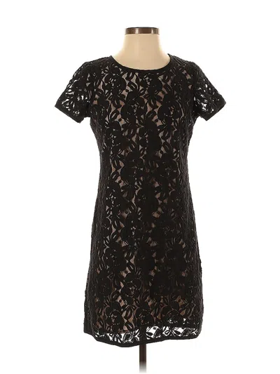 Pre-owned Ann Taylor Loft Cocktail Dress In Black