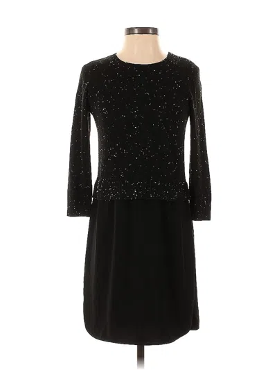Pre-owned Ann Taylor Loft Cocktail Dress In Black