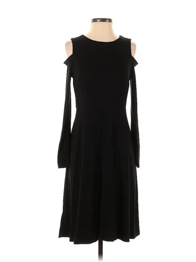 Pre-owned Ann Taylor Loft Cocktail Dress In Black