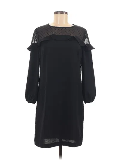 Pre-owned Ann Taylor Loft Cocktail Dress In Black